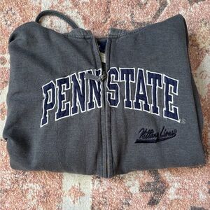 Penn State Gray Zip-Up Hoodie